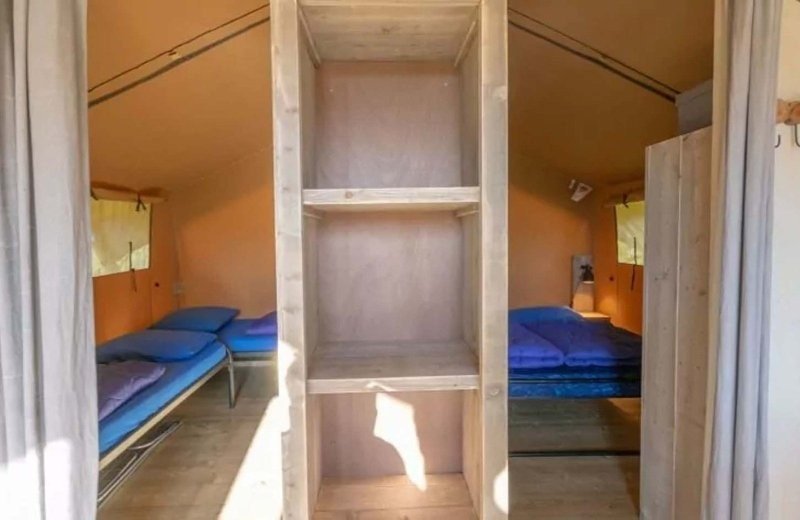 Safaritent terschelling slaapkamers